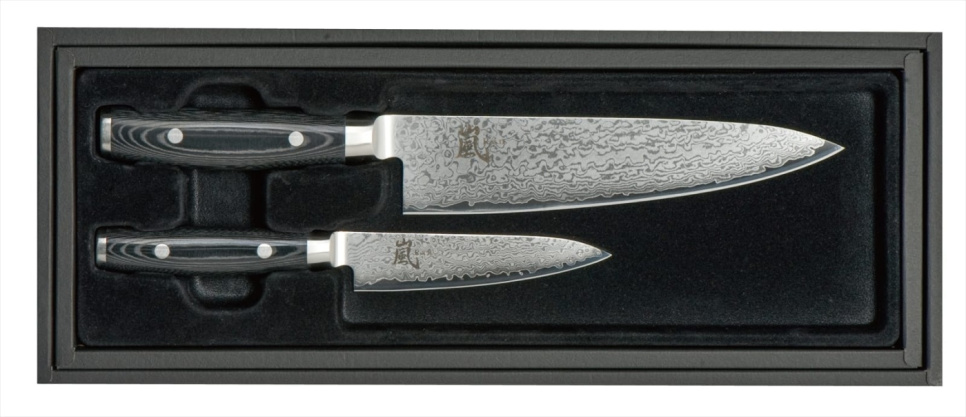 Knivset 2 delar Kockkniv 20cm + Allkniv 12cm, Ran - Yaxell i gruppen Matlagning / Köksknivar / Knivset hos KitchenLab (1073-13371)