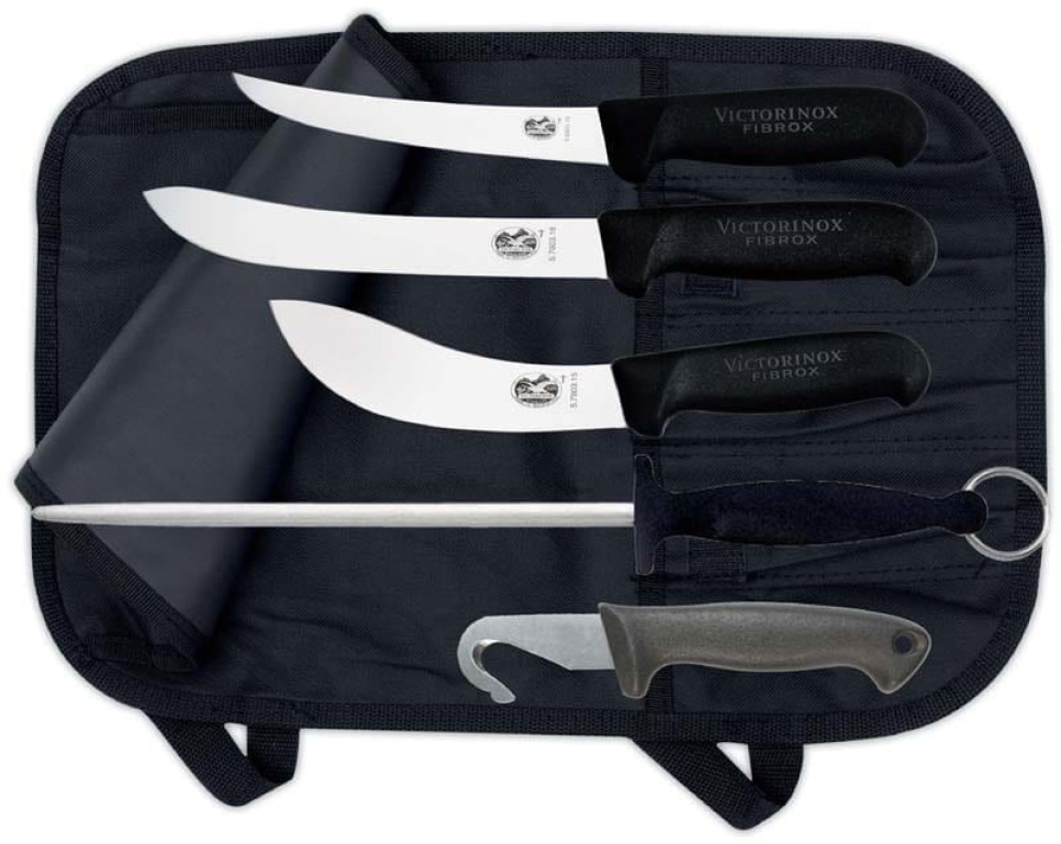 Knivfodral nylon, 5-facks / svart i gruppen Matlagning / Köksknivar / Knivförvaring / Övrig knivförvaring hos The Kitchen Lab (1095-18152)