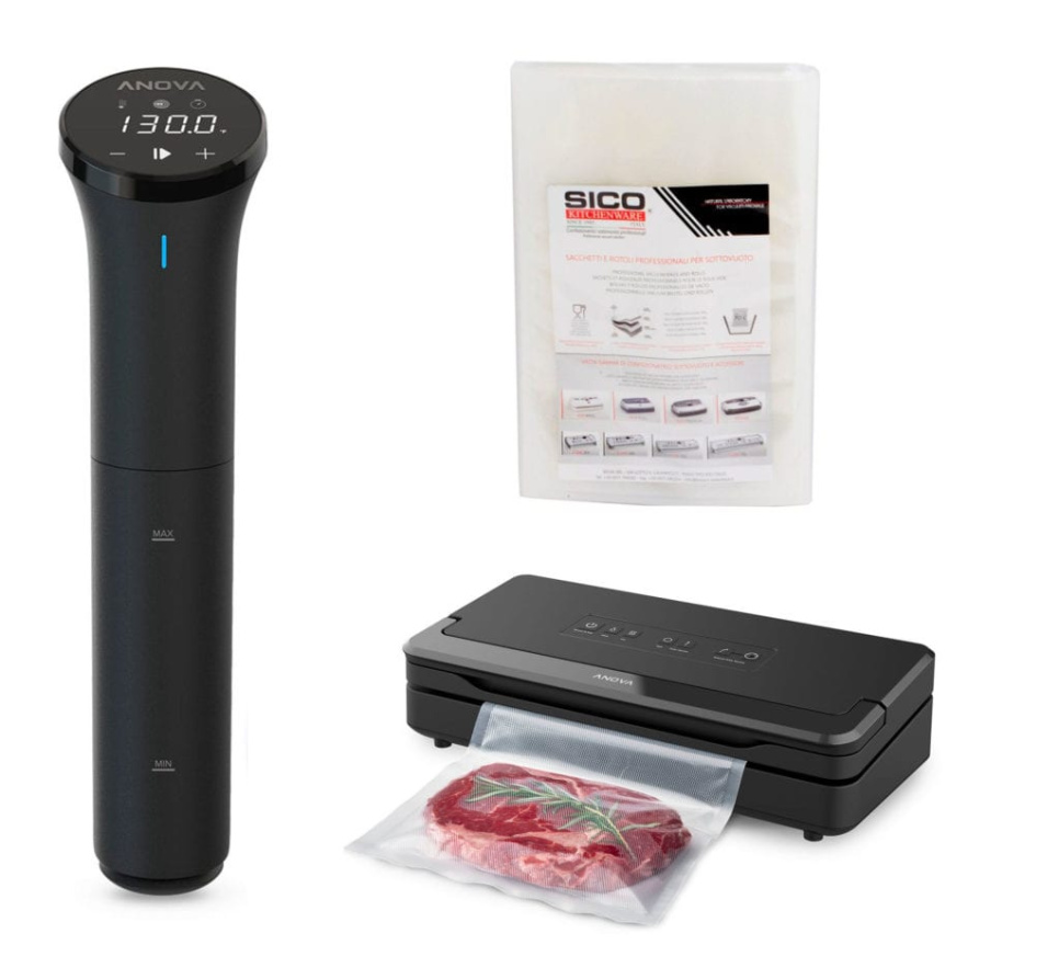 Anova Precision® Cooker Nano 3.0 / Vacuum Sealer Pro – Sous Vide-paket i gruppen Matlagning / Sous vide / Cirkulatorer hos The Kitchen Lab (1317-26949)
