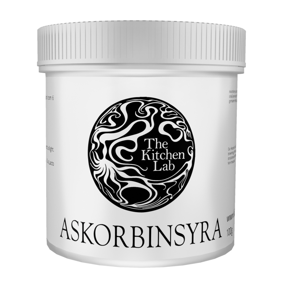 Askorbinsyra (E300) - The Kitchen Lab - 100 g i gruppen Matlagning / Molekylär matlagning / Molekylära ingredienser hos KitchenLab (1429-27716)