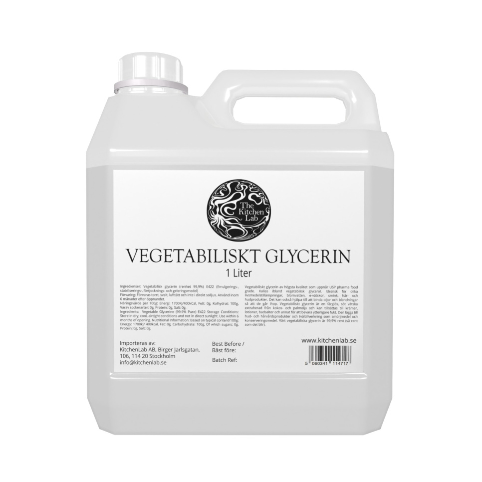 Vegetabilisk Glycerin - The Kitchen Lab i gruppen Matlagning / Molekylär matlagning / Molekylära ingredienser hos The Kitchen Lab (1429-27831)