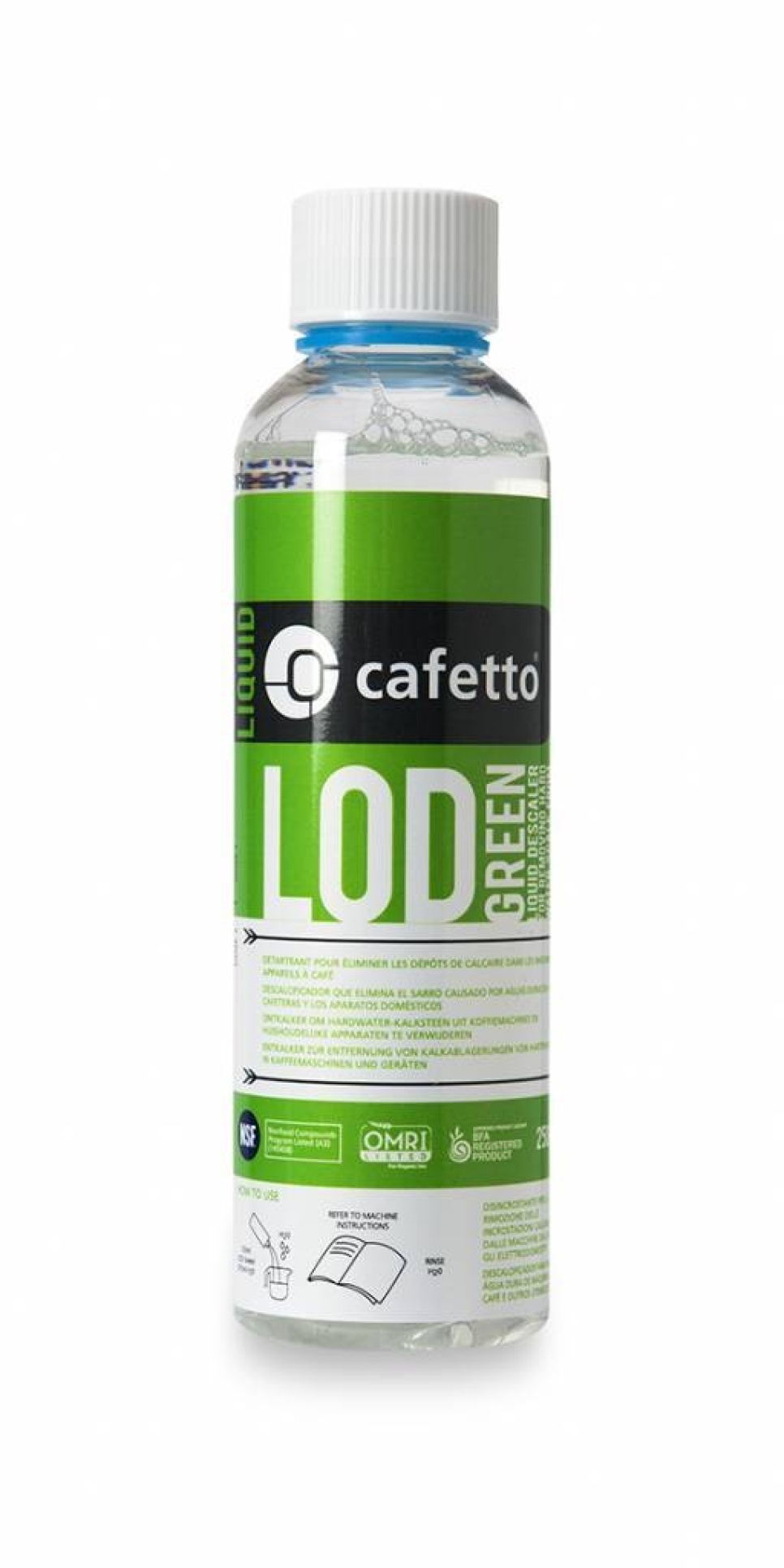 LOD Avkalkningsmedel till Espressomaskin 250ml - Cafetto i gruppen Te & Kaffe / Kaffetillbehör / Rengöring & Underhåll hos KitchenLab (1638-16004)