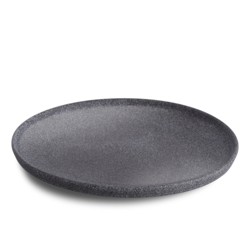 Tallrik Hazy no 4, Halvglaserad, 26 cm, Mörkgrå - Benedikt