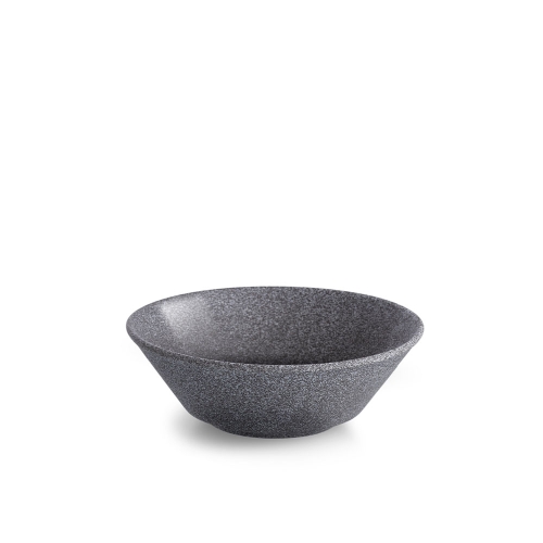 Skål Hazy no 4, Halvglaserad, 15 cm, Mörkgrå - Benedikt
