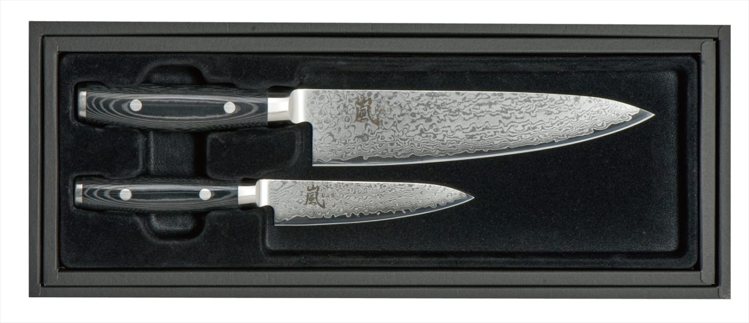 Knivset 2 delar Kockkniv 20cm + Allkniv 12cm, Ran - Yaxell