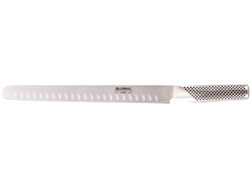 Lax- och skinkkniv G-87, Olivslipad, 27 cm - Global