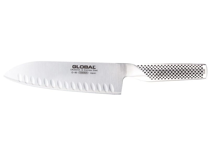 Santoku G-80, Olivslipad, 18cm - Global