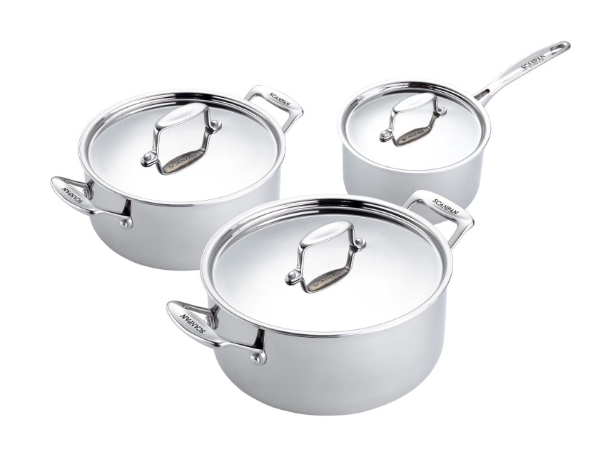 Grytset 3-delar Kastrull 2,0 l, Gryta 3,7 l & 5,2 l, Fusion 5 - Scanpan