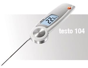 Termometer 104, vikbar - Testo