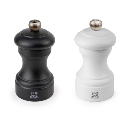 Set med Salt- och Pepparkvarn, 10 cm, Bistro Duo - Peugeot - Svart & Vit
