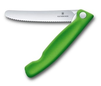 Swiss Classic vikbar kniv, tandad, 11 cm - Victorinox