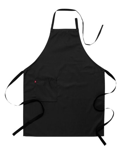  Förkläde 75x95cm, polyester/bomull, svart - Segers