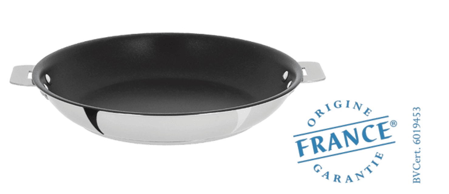 Belagd stekpanna, avtagbart handtag, Casteline - Cristel