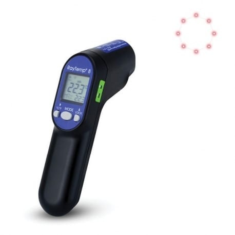 RayTemp 8 IR-termometer med typ K-kontakt - ETI