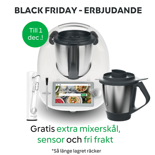BLACK FRIDAY: Thermomix TM6, extra kanna + knivkåpa & skalare - Vorwerk