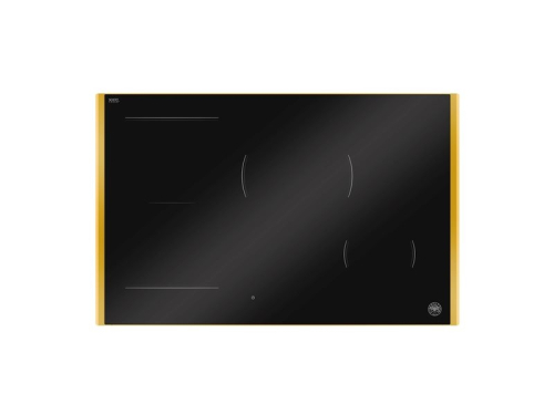 Induktionshäll, 78 cm, 4 zoner (1 Flex), invisible slider + guld-ram - Bertazzoni