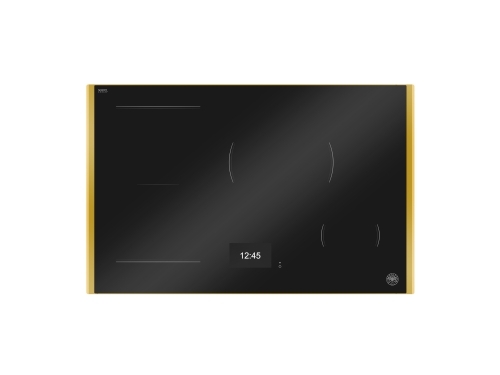 Induktionshäll, 78 cm, TFT display, 4 zoner (1 Flex) + guld-ram – Bertazzoni