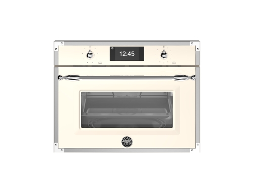 Kombiugn med mikro, TFT, avorio/krom, Heritage-serien – Bertazzoni