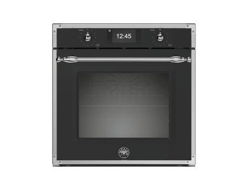 Ångugn med pyrolys samt TFT-skärm, mattsvart/krom, Heritage-series – Bertazzoni