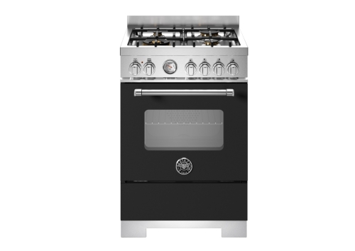 Gasspis Master, 60 cm, 4 brännare, 1 ugn, Mattsvart - Bertazzoni