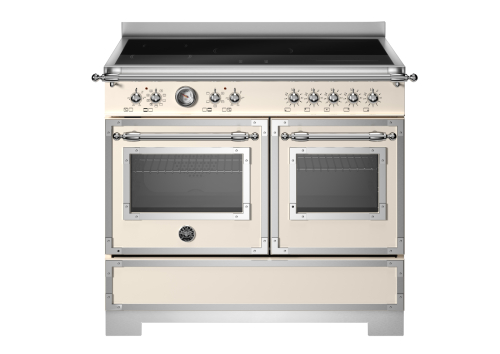 Induktionsspis Heritage, 100 cm, 5 zoner, 2 ugnar, Elfenbensvit - Bertazzoni