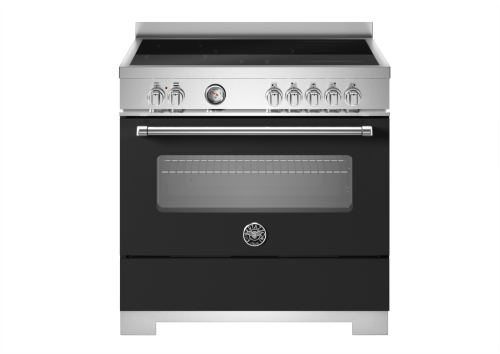 Induktionsspis Master, 90 cm, 5 zoner, 1 ugn, Mattsvart - Bertazzoni
