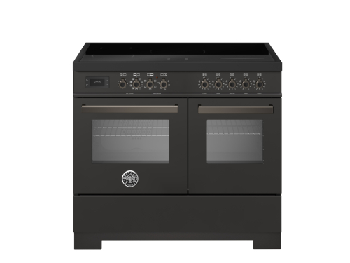 Induktionsspis Professional, 100 cm, 5 zoner, 2 ugnar, Carbonio - Bertazzoni
