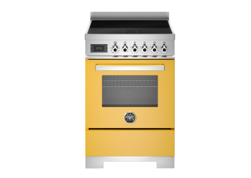 Induktionsspis Professional, 60 cm, 4 zoner, 1 ugn, Gul - Bertazzoni