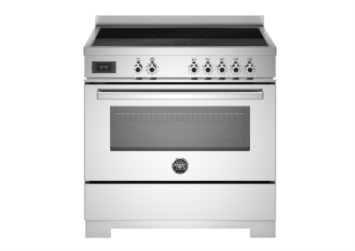 Induktionsspis Professional, 90 cm, 5 zoner, 1 ugn, Rostfri - Bertazzoni