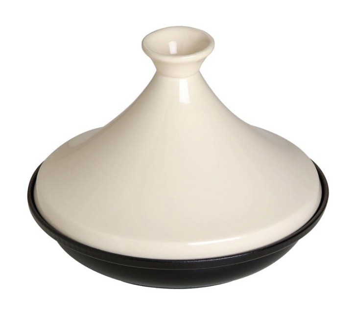 Tajine i gjutjärn, 20cm, Svart/creme - Staub