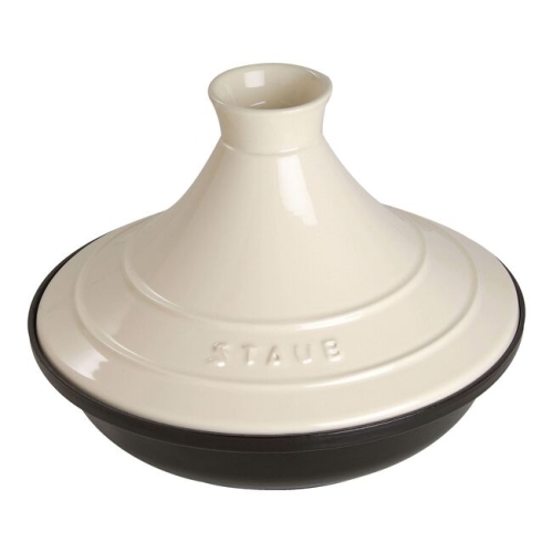 Tajine i Gjutjärn, 28 cm, Svart/Creme - Staub