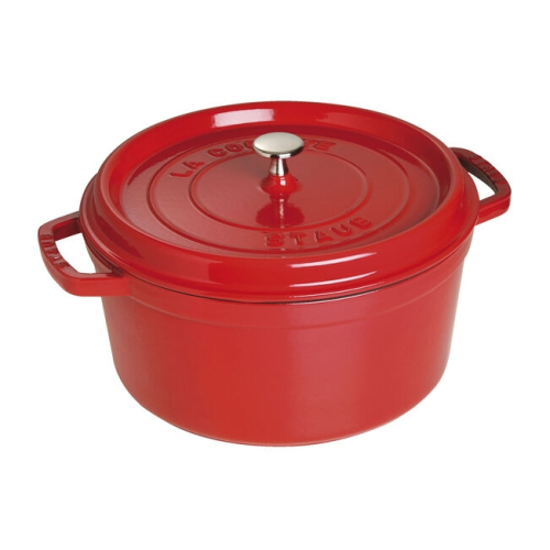 Emaljerad Gjutjärnsgryta, Röd - Staub