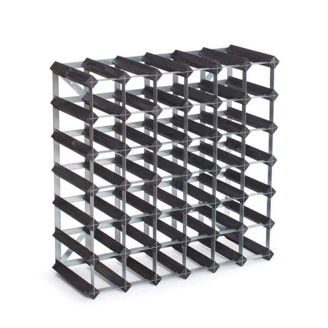 Påbyggnadsbart vinställ - Traditional Wine Racks Co. - Svart, 42 flaskor