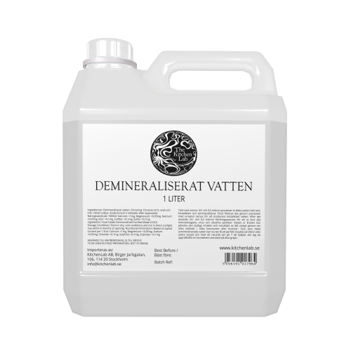 Demineraliserat Vatten - The Kitchen Lab - 1 L