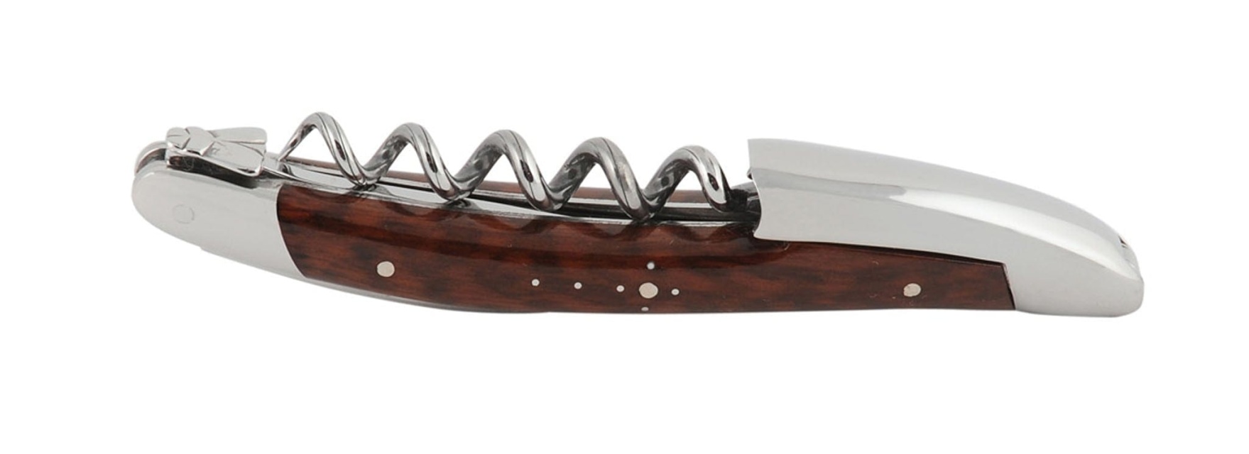 Sommelier, handgjord kyparkniv med handtag av snakewood - Forge de Laguiole