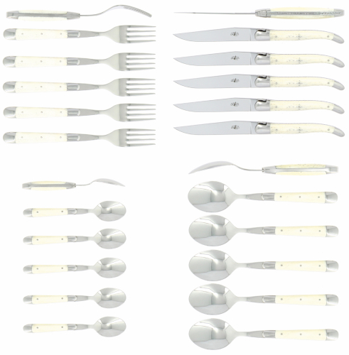 Bestickset 03, Handtag av Ben, blank, Tradition - Forge de Laguiole