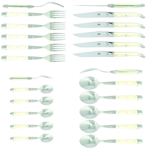 Bestickset 05, Handtag av Ben, blank, Tradition - Forge de Laguiole