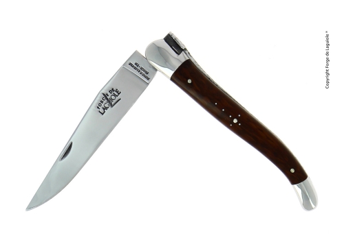 Fällkniv, 12 cm, Handtag av Snakewood, blank, Tradition - Forge de Laguiole