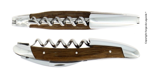 Sommelierkniv av Bark från Förstenad Ek, blank, Tradition - Forge de Laguiole