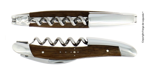 Sommelierkniv av Förstenad Ek, blank, Tradition - Forge de Laguiole