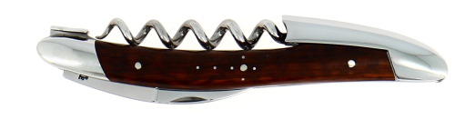 Sommelierkniv av Snakewood, damaskerad m dekor, Collection - Forge de Laguiole