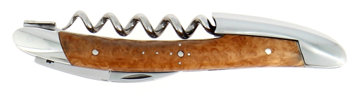 Sommelierkniv av Trädljung, damaskerad m dekor, Collection - Forge de Laguiole
