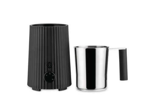 Mjölkskummare, Plissé, Svart - Alessi