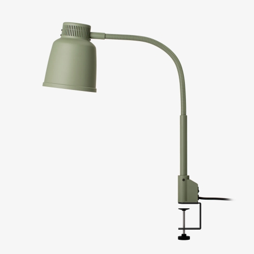 Bänkmonterad Värmelampa LPF, Bordstving, Cement Grey - Stayhot