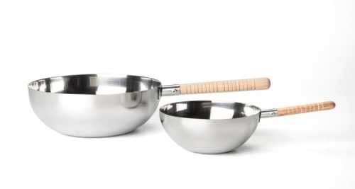 Mini-wok i rostfritt stål - 100% Chef