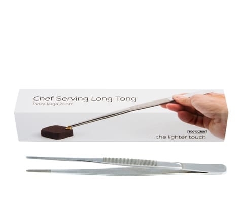 Uppläggningstång 20cm, presentförpackning - 100% Chef