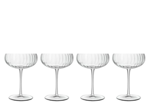Coupe / Champagneglas, Optica, 30 cl, 4-pack - Luigi Bormioli