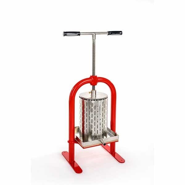 Manuell Fruktpress, Rostfritt Stål, 10 L - Apple Press