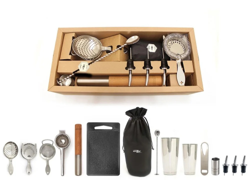 Elite Cocktail Kit, 15 delar barverktyg - Bonzer