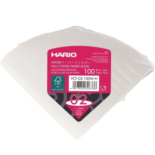 V60-filter 02, 100 st - Hario